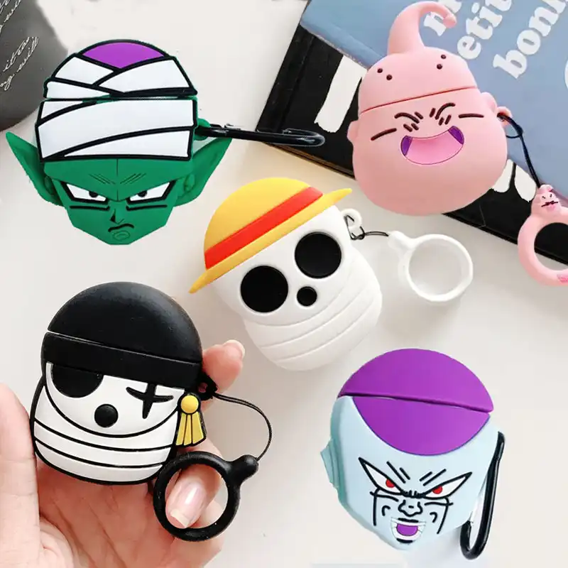 Airpods ためフリーザピッコロケース 3d かわいい漫画アニメワンピーススカル海賊ワイヤレスイヤホンための Airpods 2 ボックス Earphone Accessories Aliexpress