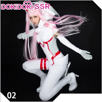

DokiDoki-SSR Anime Cosplay DARLING in the FRANXX Zero Two 002 Cosplay Costume 02 DARLING in the FRANXX Cosplay Costume Bodysuit