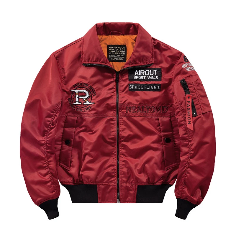 Military hip hop jackets motorcycle bomber army Ma-1 flight pilot jacket men coat Japanese streetwear men's windbreakers 4XL