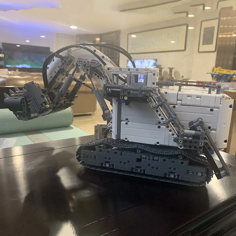 Mouldking 13130 Liebherr R 9800 экскаватор Совместимость 42100 конструкторных блоков, Детские кубики, развивающие игрушки рождественские подарки для детей