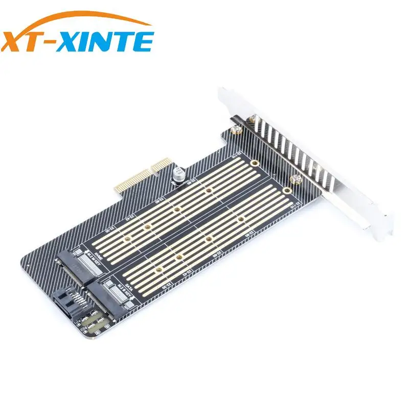 

XT-XINTE 2 в 1 M2 карты расширения для жесткого диска для NVME для NGFF протокол SSD M key/B key 2230-22110 SSD Pcie x4