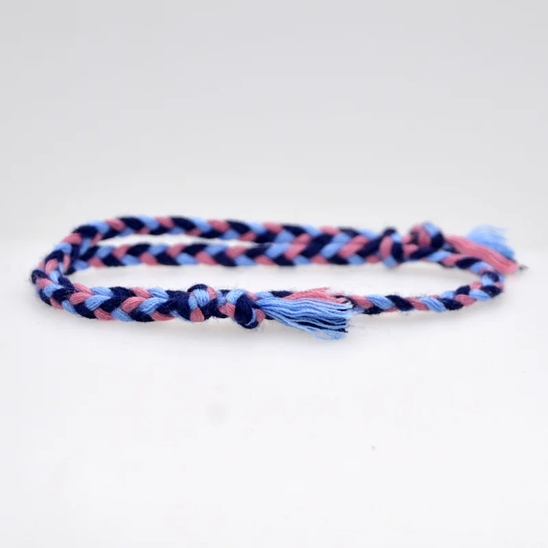 HI MAN 15 Style New Design Japanese Cotton Rope Handmade Bracelet Women Fashion Simple Color Wrap Bracelet Friendship Gift