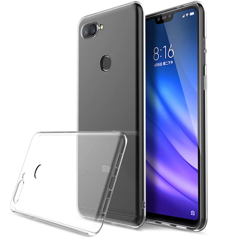 

Transparent Soft TPU Cases for Xiaomi Mi 8 Lite Back Cover Camera Protective Silicone Phone Case Clear Crystal Funda Mi8Lite Gel
