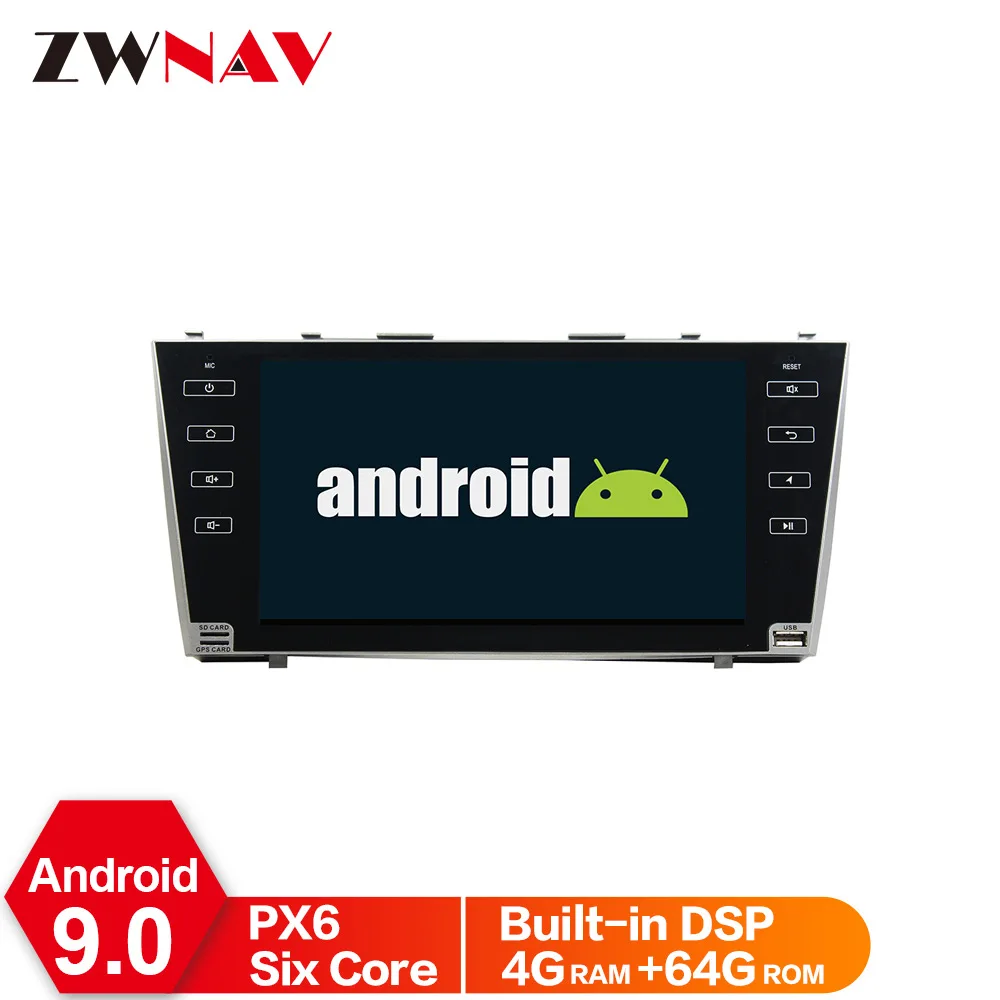 DSP Android 9,0 PX5PX6 Автомобильный gps навигатор Автомобильный dvd-плеер для Toyota Camry 2007+ мультимедийный плеер радио магнитофон головное устройство