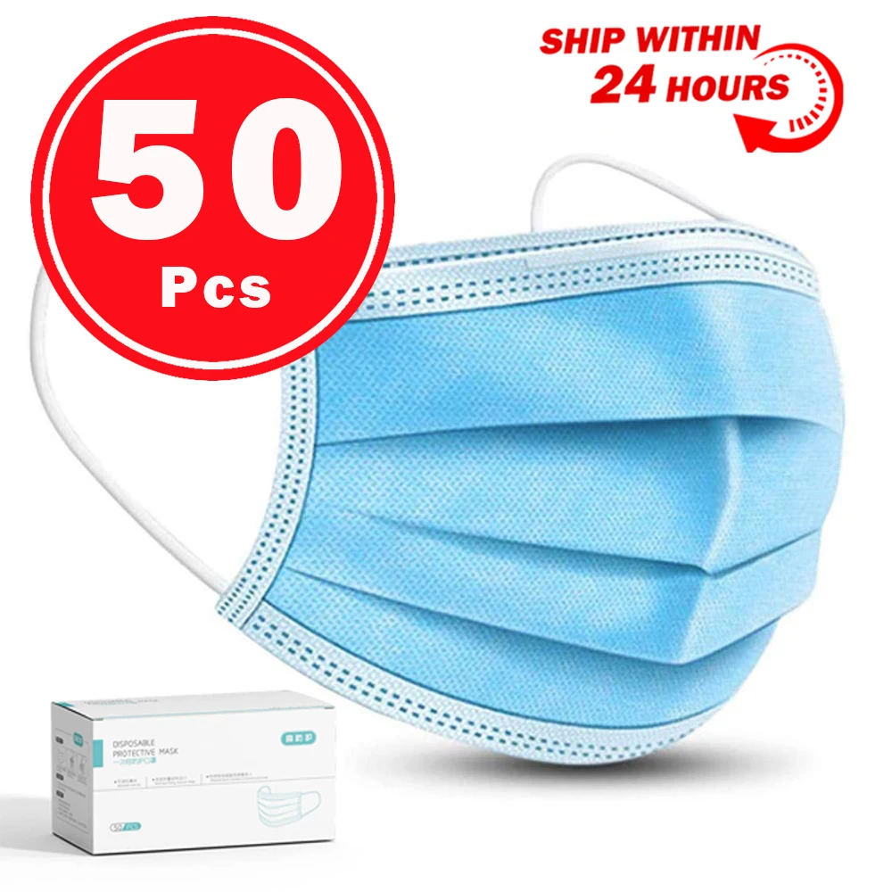 

Medical Surgical Mask Face Mask Anti Dust Mouth Filter Anti Bacterial Disposable Mask 3 Layers Protective Baby Adult Masks