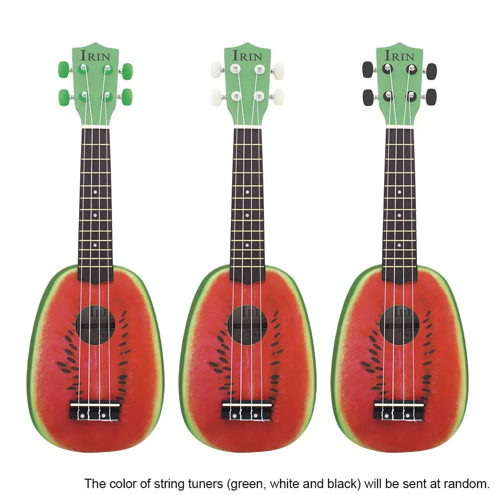 Высокое качество 2" Ukelele 4 струны укулеле Красочные Прекрасный Арбуз липа струнный музыкальный инструмент Рождественский подарок