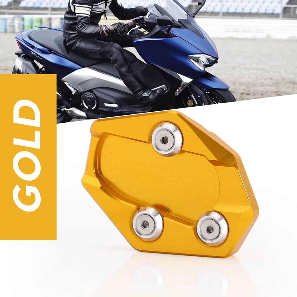 Мото rcycle Боковая поддержка увеличение moto rcycle боковая алюминиевая ЧПУ расширение черный для Yamaha TMAX XP 530 moto подставка для ног Базовая Подставка 4