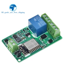 Module relais réseau WIFI vert ESP8266 10a 220V, entrée de Module cc 7V ~ 30V, 4 couches, entrée tv, Protection automatique