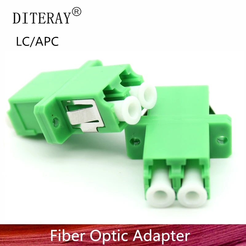 Fiber Optic LC/APC SM SC Type Duplex Flange Coupling Carrier Class Fiber Adapter Coupler