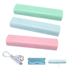 Портативный зубная щетка инструмент для стерилизации коробка Автоматическая дезинфекция путешествия Кемпинг зубная щетка держатель уф стерилизация случае JS11