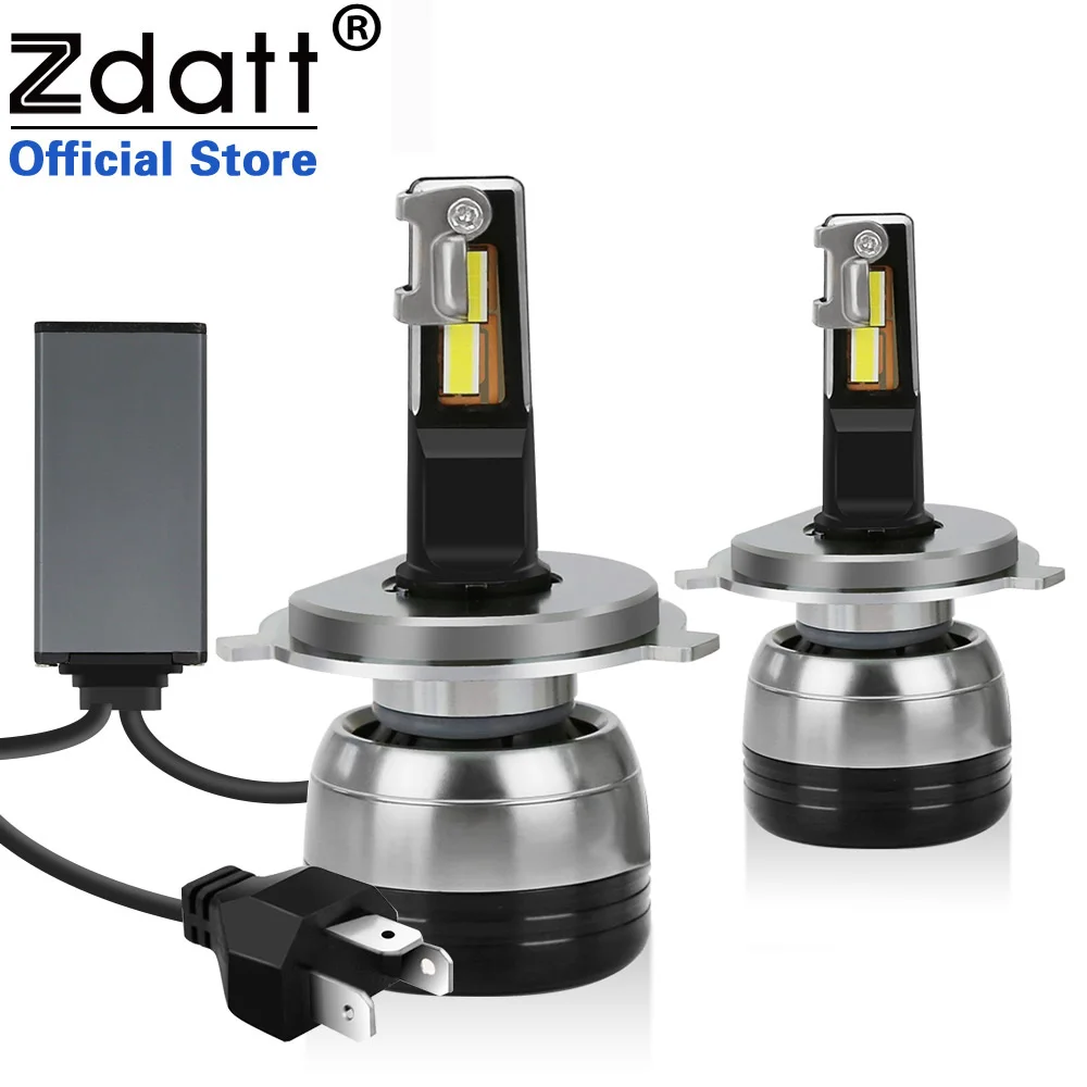 Zdatt H4 лампы H7 светодиодный Canbus H11 9005 9006 9012 Автомобильные фары 8000LM 100W 6000K 12V