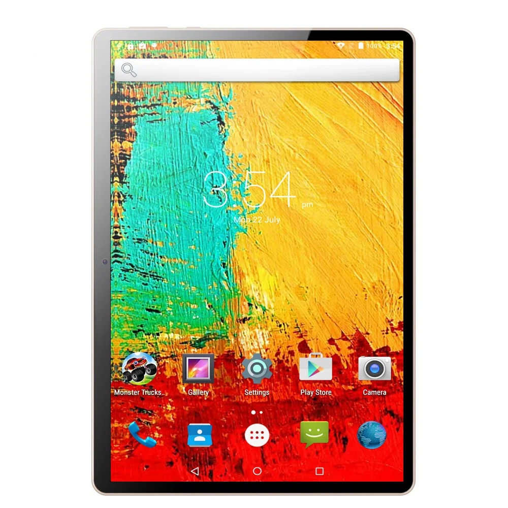 10,1 дюймов планшетный ПК Android 7,0 Google Play 3g телефонный звонок 4 Гб 64 Гб Восьмиядерный Две сим-карты gps FM BT OTG планшетный ПК с доставкой в Москву