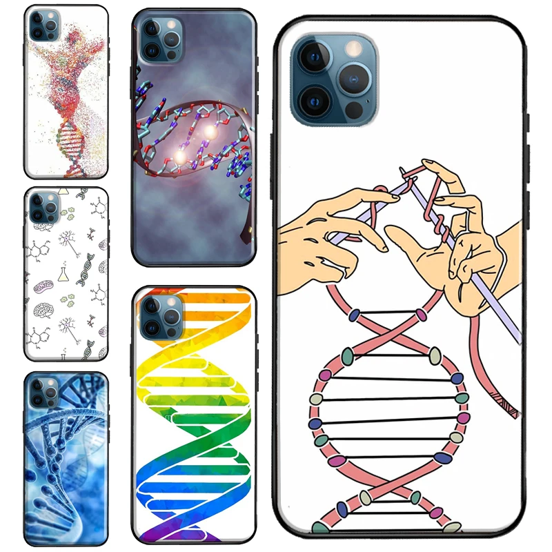 Science DNA Chemistry Phone Case For iPhone 12 11 Pro Max XS XR X 6S 8 7 Plus SE 2020 13 mini Protect Cover | Мобильные телефоны и