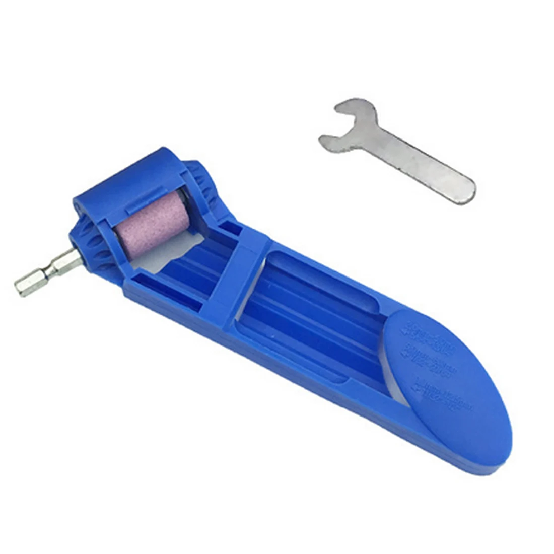 Портативное сверло точилка Корунд шлифовальный круг для шлифовального станка инструменты для сверла точилка электроинструмент - Цвет: Blue