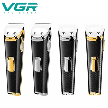

VGR Professional Hair Clipper Home USB Rechargeable Waterproof Electric Hair Clippers Men Stainless Steel Blade Styling Tool