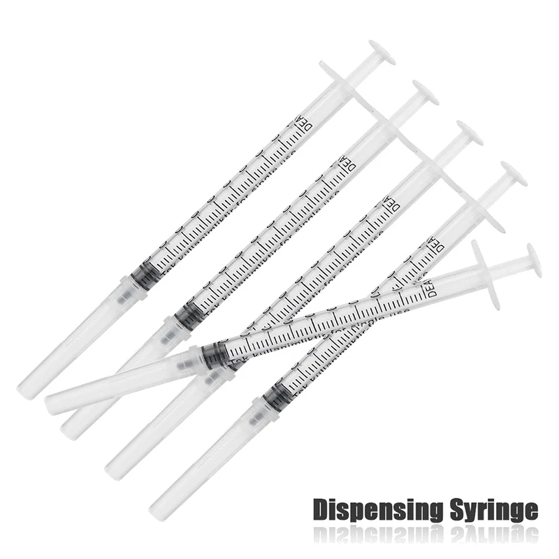 10pcs 1ml Sterile Injection Syringe Oral Dispensing Disposable No Needles