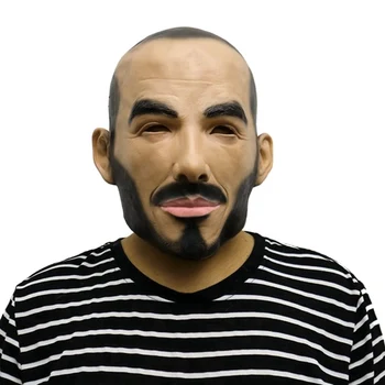 

Halloween Realistic Party Cosplay Mask Famous Person Man Face Masks Latex Real Human Face Cosplay Mask Funny Cool Event Mask #