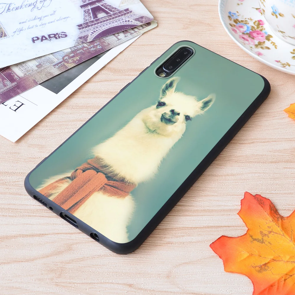 

Llama Print Soft Silicone Matt Case For Samsung Galaxy S Note and Galaxy A