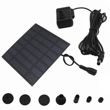 

Solar Water Pump Solar Fountain Kit for Garden Pool Pond Water Fountain Aquarium DC 7V 180L/H Automatic Solar Powered Pump Kit