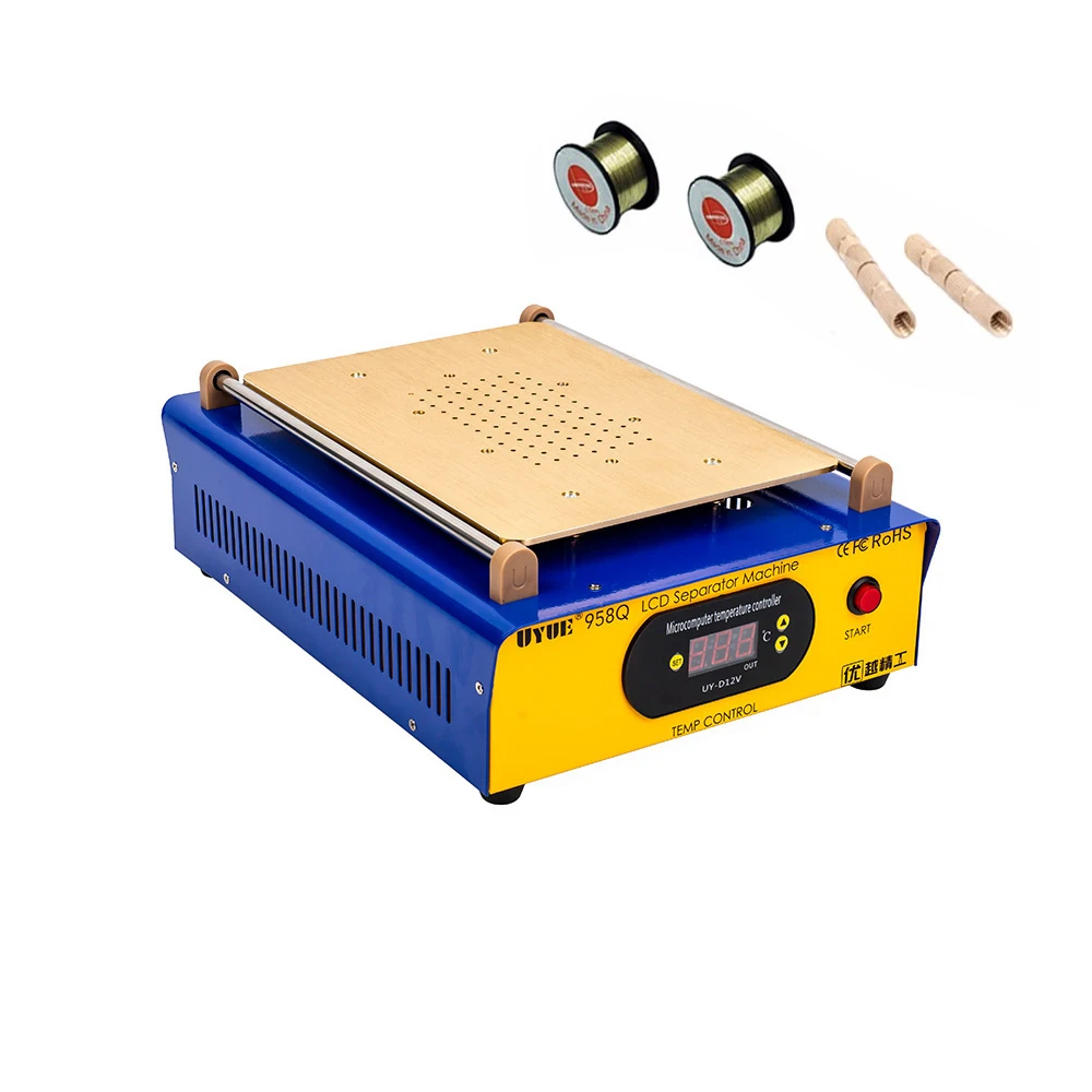 

2PCS 958Q 2 in 1 Multifunction LCD Repair Machine Set Built-in Vacuum Pump Touch Screen LCD Separator For iPhone Samsung iPad