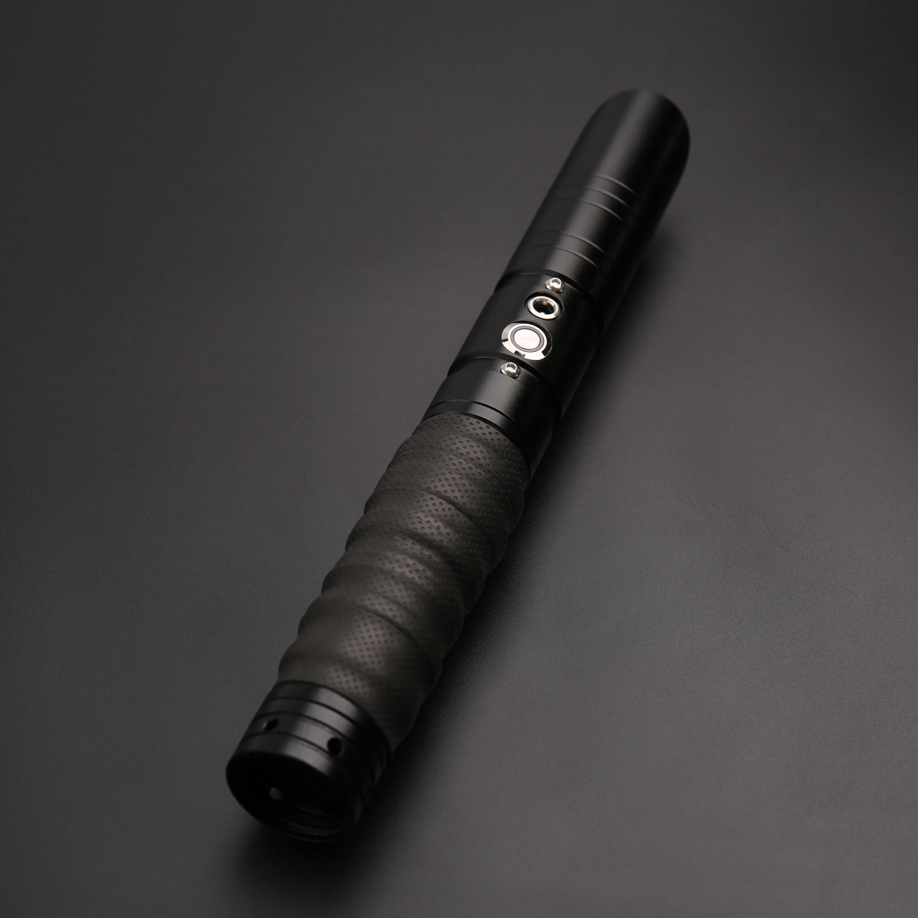 TXQSABER-sable de luz TS001 con mango de Metal RGB, sable de luz con mango de Metal pesado, cambio de 12 colores, fuerza de ajuste de volumen, 6 fuentes de sonido, Blaster FOC