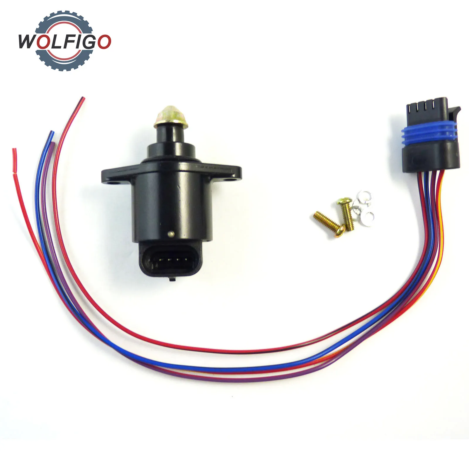 WOLFIGO-Válvula de Control de aire en ralentí, conector IAC con Pigtail para Grand Cherokee TJ Wrangler 4626052 17119280 2H1142 - Automóviles y motocicletas