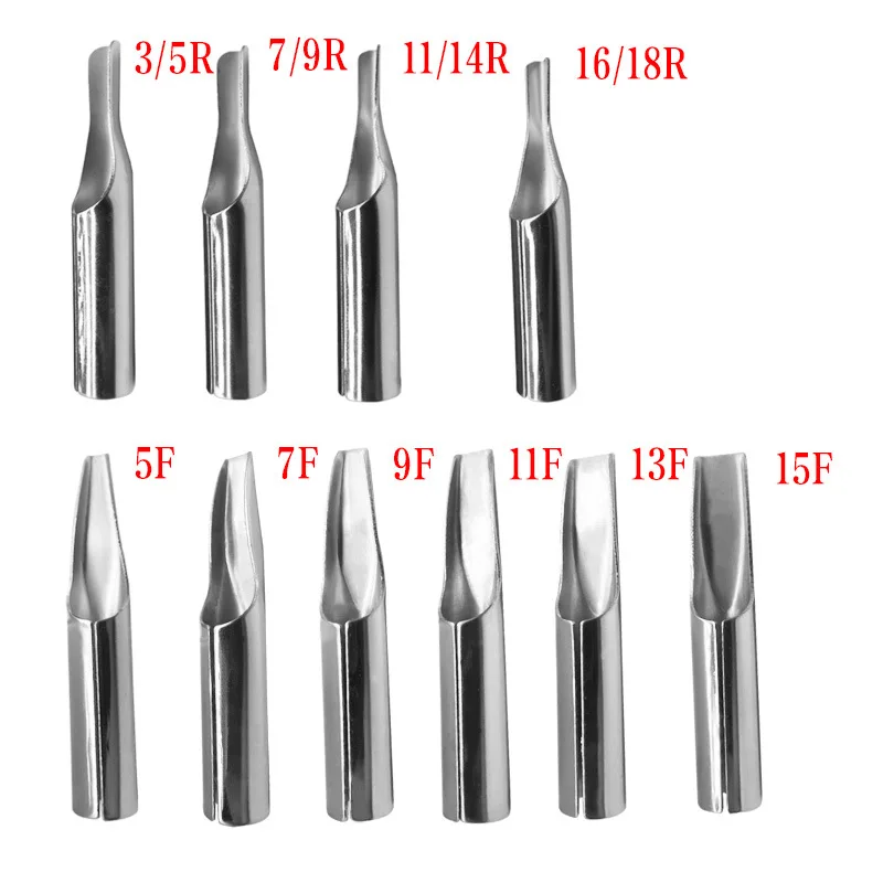 10 шт./компл. Нержавеющая сталь татуировки большой сопло для иглы татуировки Kit временные татуировки