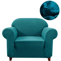 thick plush sofa cover solid printed sofa slipcover for corner sofa arm chair firniture protector for pets 1