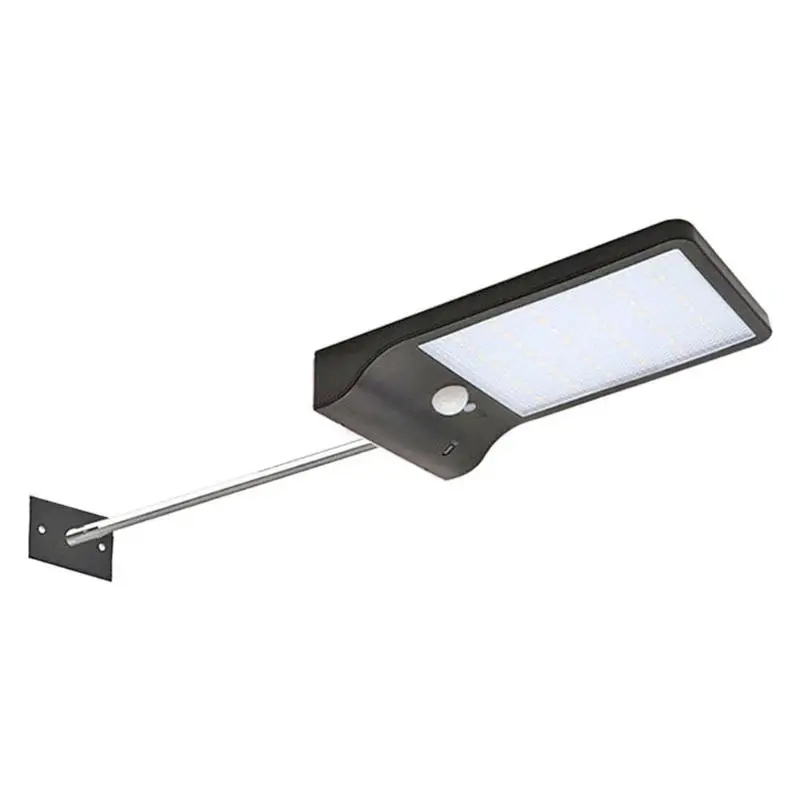 48LED Открытый Солнечный настенный светильник с полюсом IP65 водонепроницаемый датчик движения лампа