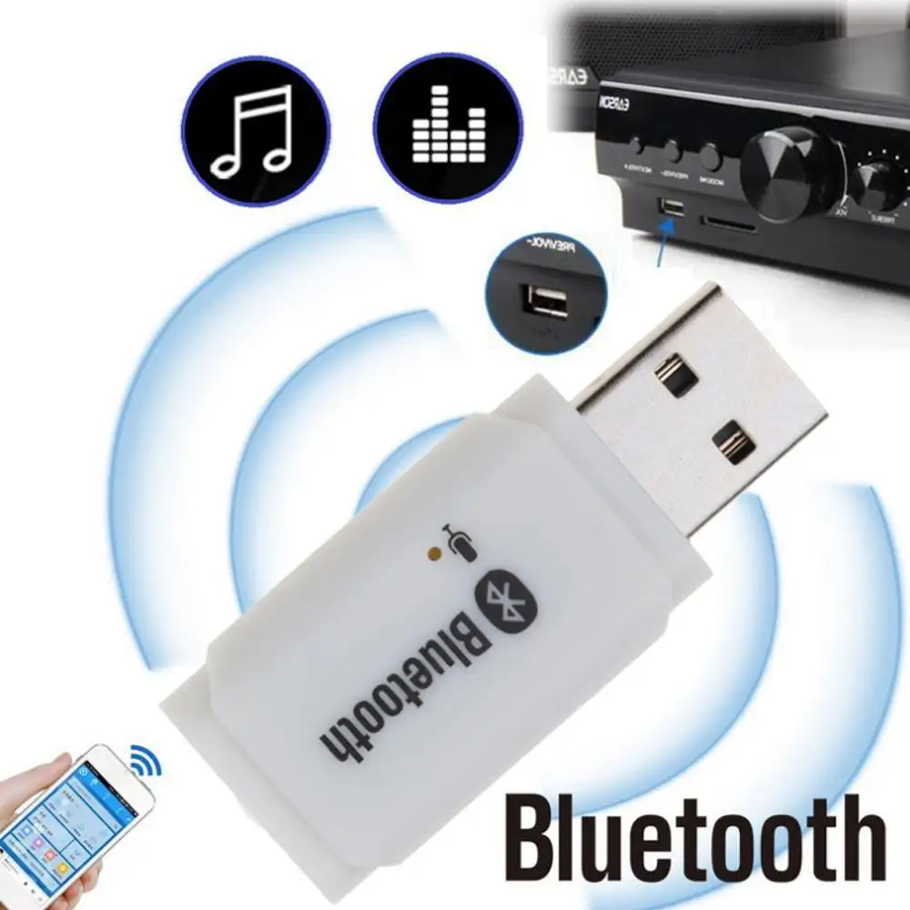 Bluetooth-compatible 4.0+ Wireless USB Receiver AUX Car Audio Adapter Mp3 Player Handsfree Speaker For Android/IOS Car Kit bluetooth receiver car mp3 player bluetooth handsfree kit bluetooth handsfree bluetooth audio adapter wireless audio adapter wireless handsfree kit