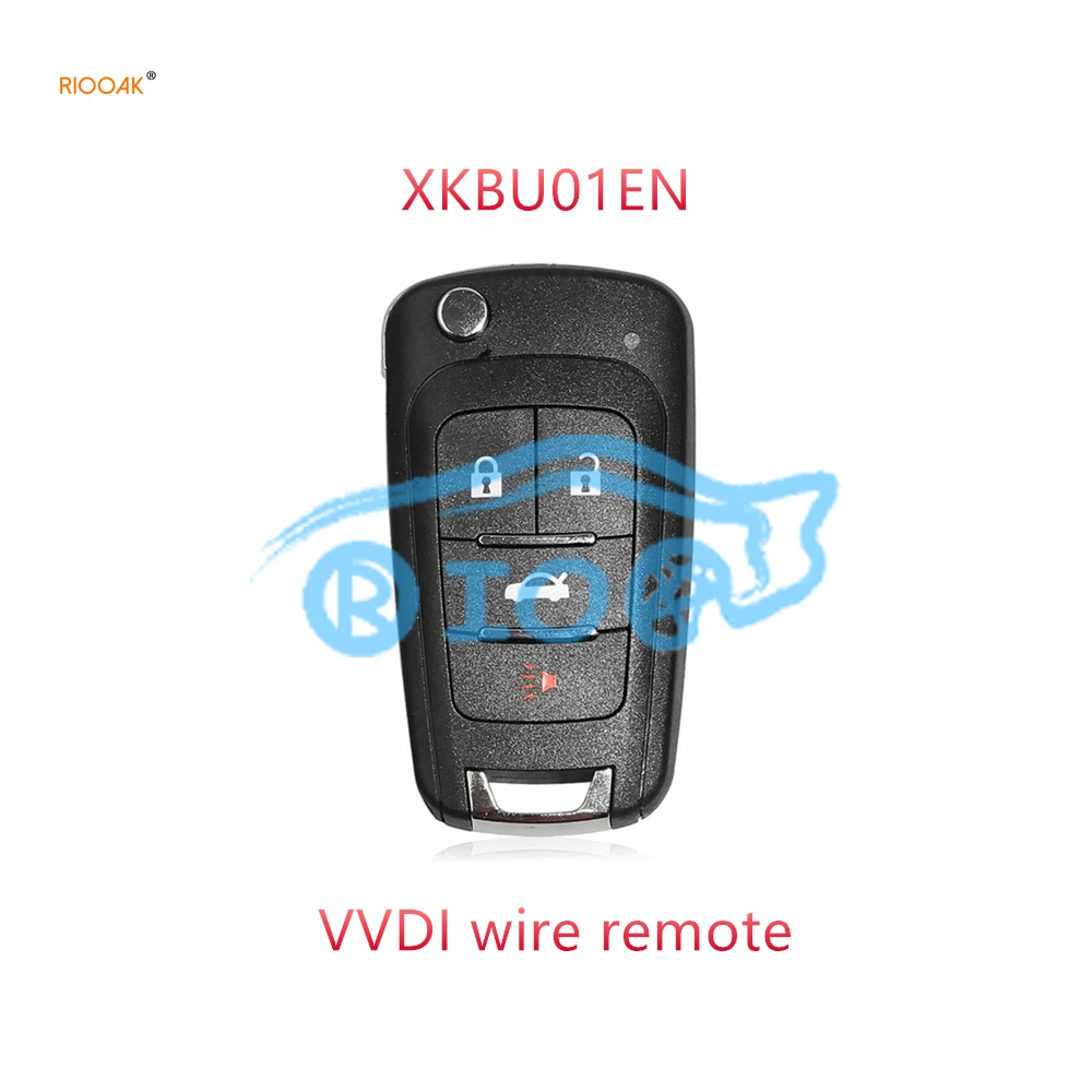 RIOOAK 10pcs/lot Xhorse XKBU01EN Universal wire Remote Key Fob 3 Buttons For Buick Work With VVDI MINI Key tool vvdi 2 K518ISE