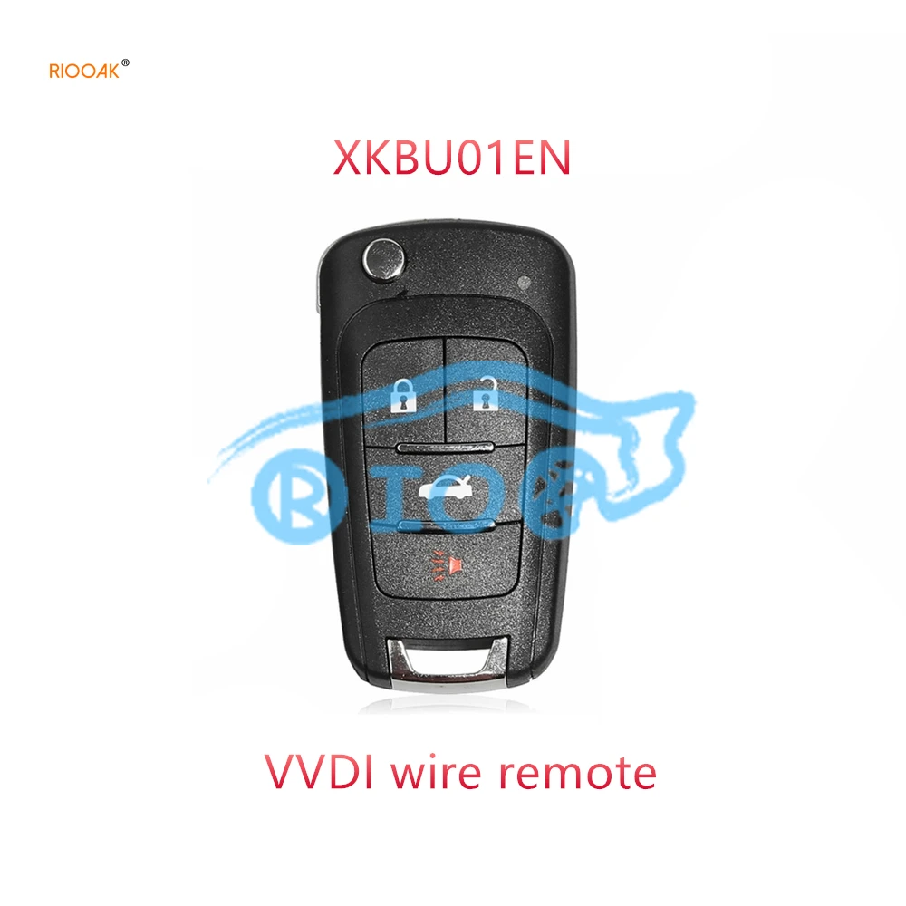 RIOOAK 10pcs/lot Xhorse XKBU01EN Universal wire Remote Key Fob 3 Buttons For Buick Work With VVDI MINI Key tool vvdi 2 K518ISE xhorse xekf21en with super chip 3 buttons for vvdi mini key tool max vvdi2 key programmer universal super remotes