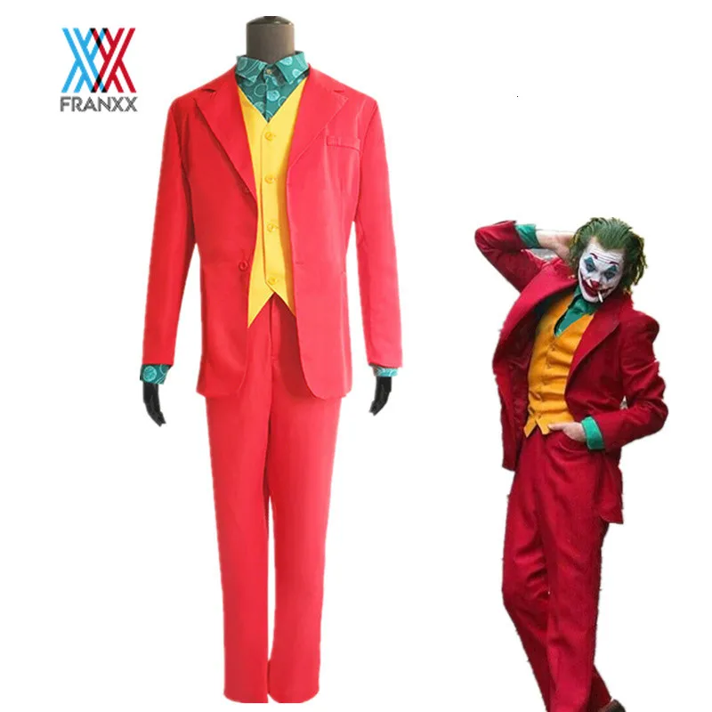 Cosplay Joker Arthur Fleck Joaquin Phoenix Costume Suit Coat Pants Full Set