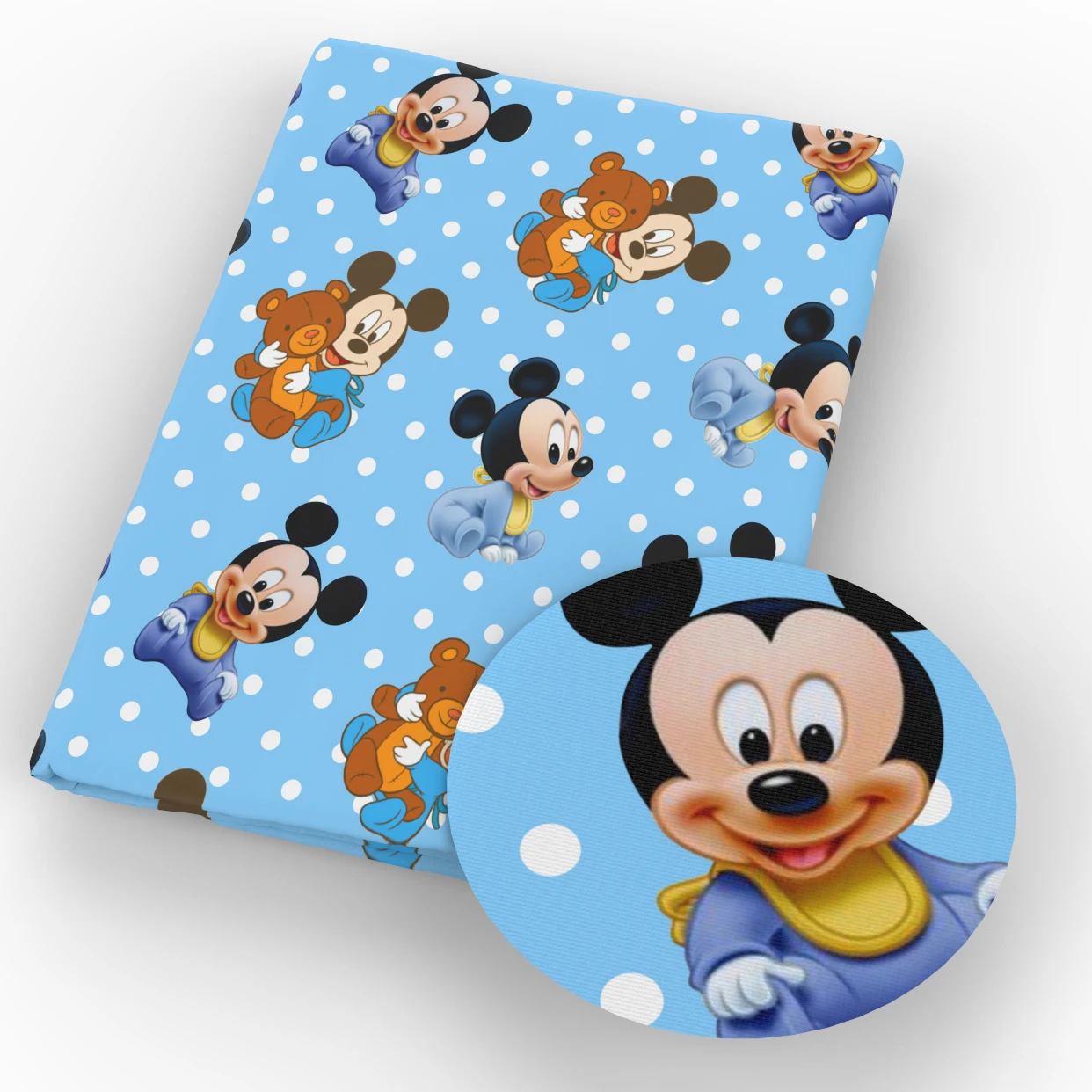 1080197001 50*145 см мультяшная Девушка полиэстер хлопок ткань с принтом сделай сам ручная работа шитье лоскутное Постельное белье Текстиль Украшение Искусство шитье, c6861 - Цвет: 1080197001