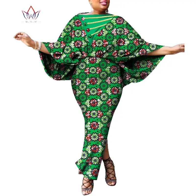Африканские платья для женщин Bazin Riche, африканская одежда, комплекты из 2 предметов, Дашики, женские комплекты с топом и юбкой WY3369 - Цвет: 6