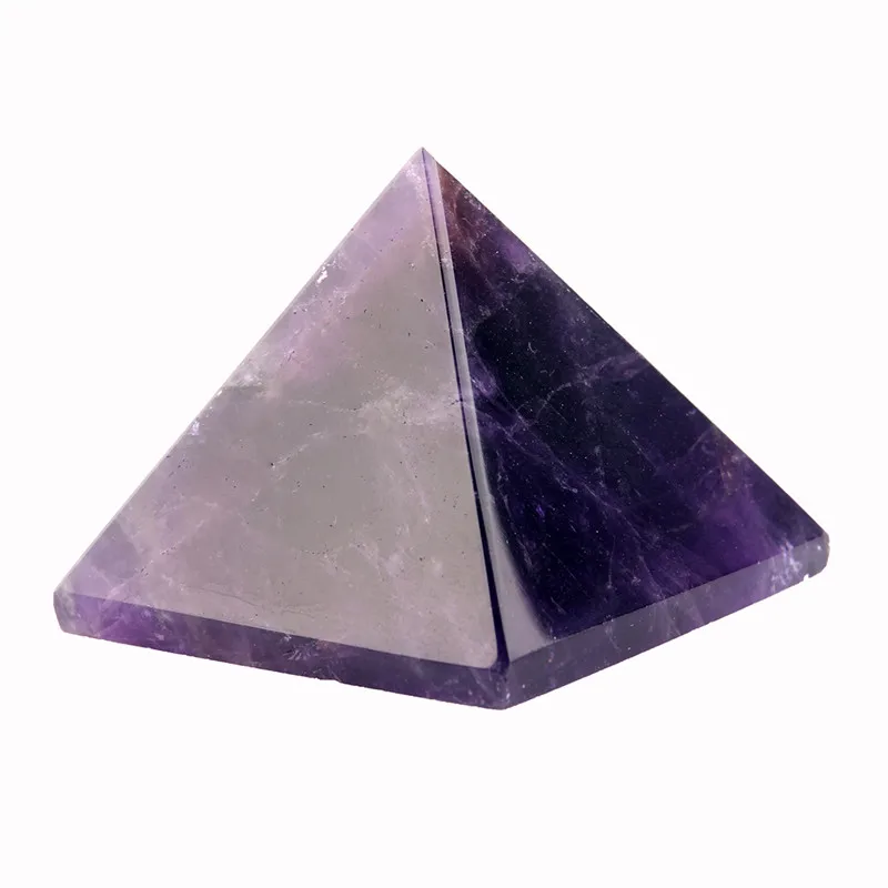  Pyramid Black Obsidian Fluorite pink quartz Natural Stone