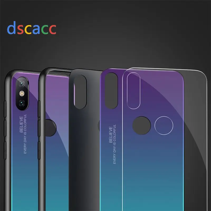 Dscacc градиентный постепенный закаленное Стекло чехол для samsung Galaxy S10 плюс S10e S8 S9 PLUS Note 8 9 A6 A7 A8 A9 J4 J6 J8 S8 S9