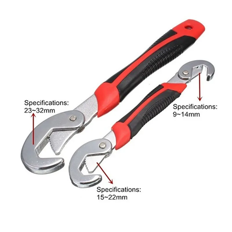 2pcs Universal Wrench Set Adjustable Grip Hand tool 9-32mm Ratchet Wrench Spanner Tool for Nuts and Bolts 2pcs Universal Wrench Set Adjustable Grip Hand tool 9-32mm Ratchet Wrench Spanner Tool for Nuts and Bolts