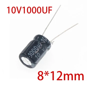 

20PCS Higt quality 10V1000UF 8*12mm 1000UF 10V 8*12 Electrolytic capacitor