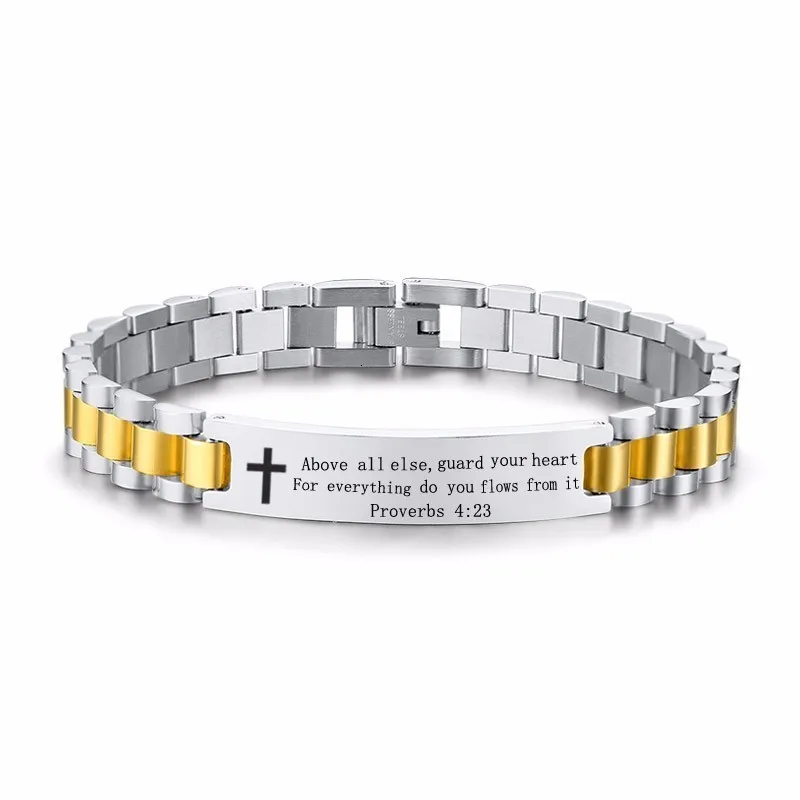 Matthew 3:16, индивидуальный Библейский стих, ID браслет для мужчин, 10 мм, нержавеющая сталь, часы, стиль, ювелирное изделие, 8,26 дюймов