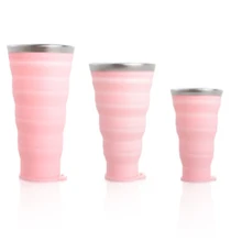 Открытый силиконовый складной Кубок Портативный Путешествия рот чашки Amazon Горячие продукты жизни