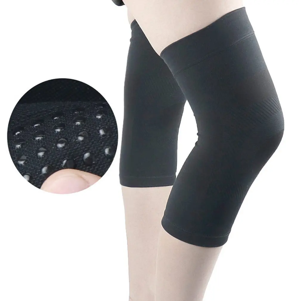 Pressure Kneepad Sports Silicone Non- slip Fleece Lined Warm Knee Support Preventing Arthritis Knee Socks