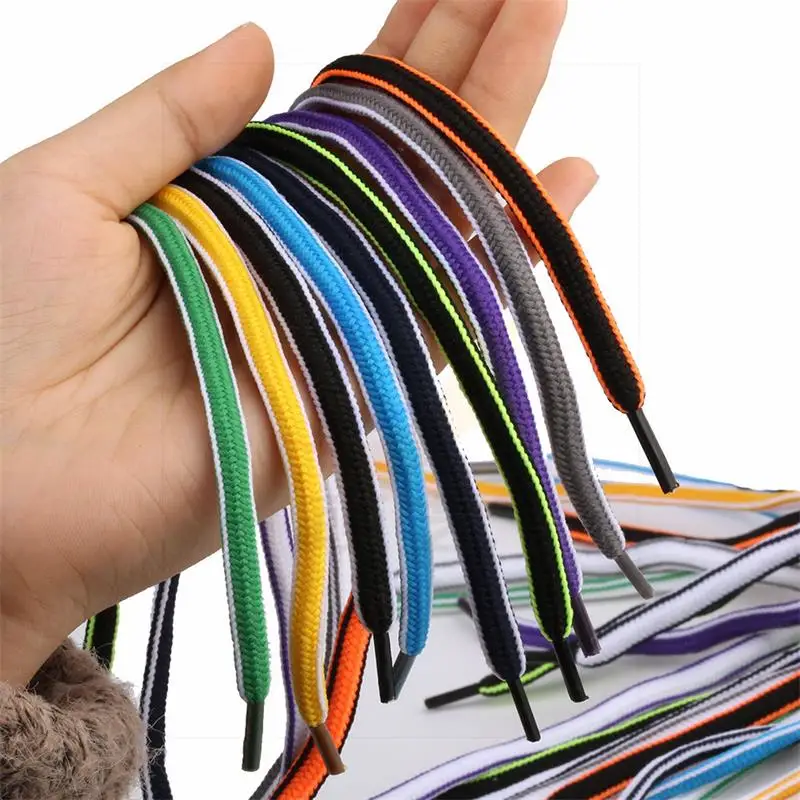 

1 pair 130cm Elastic shoelace Polyester Sneaker Shoe Lace Classic Round Colorful Shoe strings Quick Wear Fast shoelace