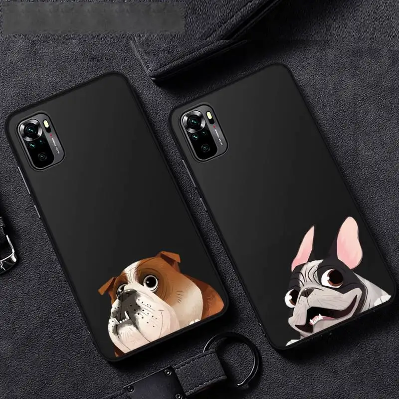 Чехол для телефона с изображением мопса французского бульдога Xiaomi Mi Redmi Note 8T 9T 9S 9A