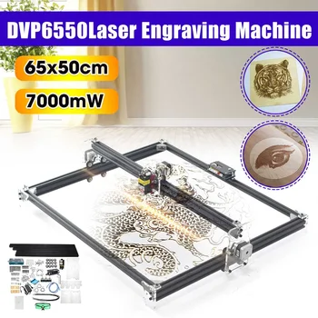 

65*55cm 7000MW Blue CNC Laser Engraving Machine 2 Axis 12V DIY Home Engraver Desktop Wood Router/Cutter/Printer