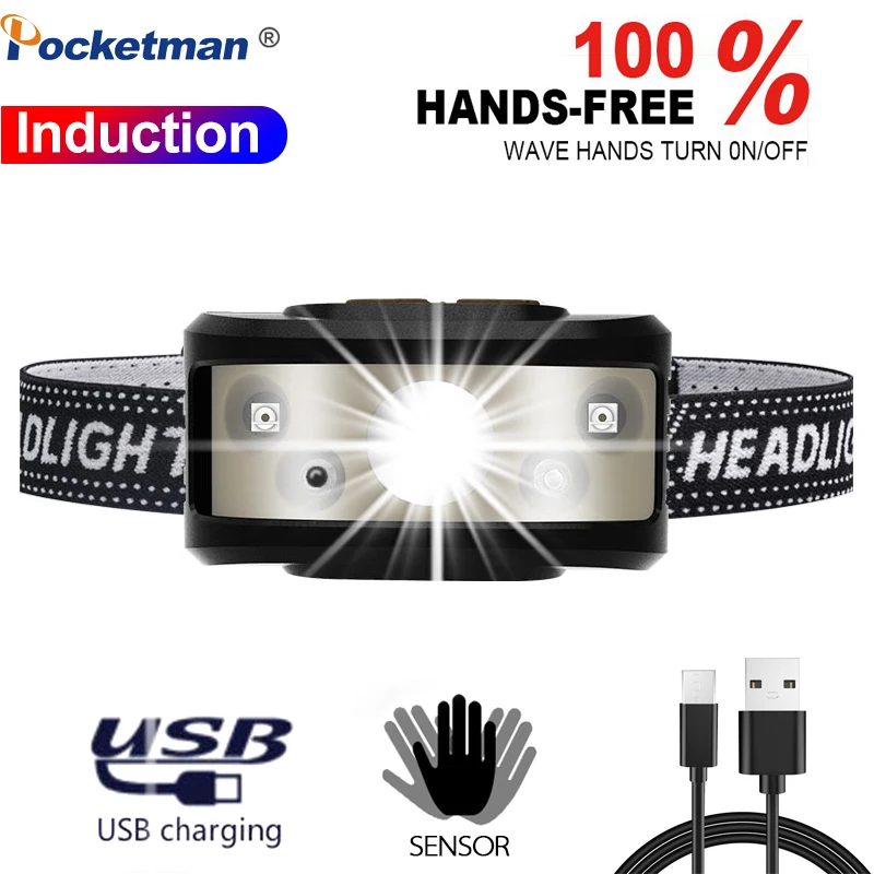 Powerful-Headlamp-8000-Lumens-USB-Rechargeable-Headlight-Waterproof-Head-Lights-Motion-Sensor-For-Camping-fishing-Household
