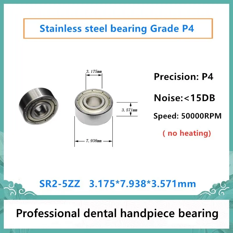 10pcsP4DentalHandpiecebearingSR25ZZ317579383571mmstainless