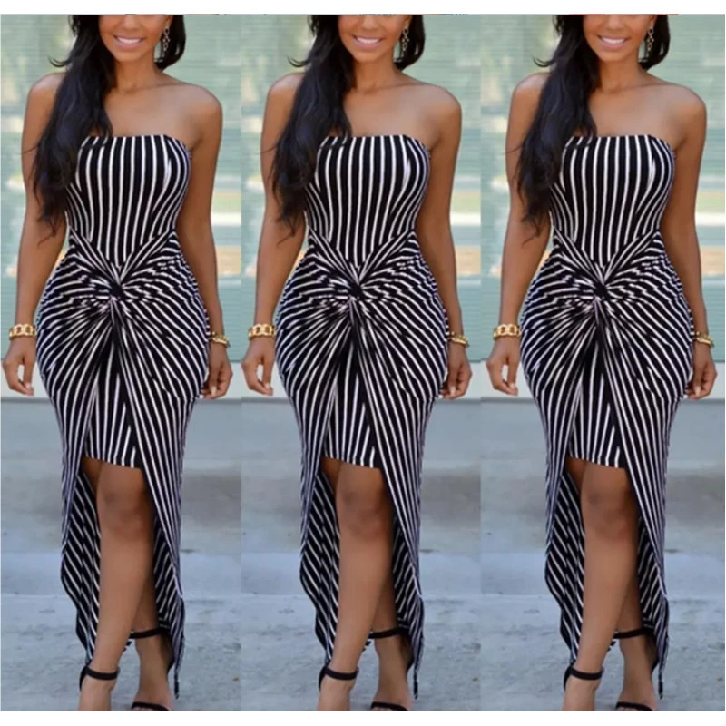 plus size black tube top dress