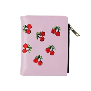 

Maison Fabre bag handbag women bags fashion cherry embroidery bag wallet bags for girl leather zipper and hasp clutch casual Bag