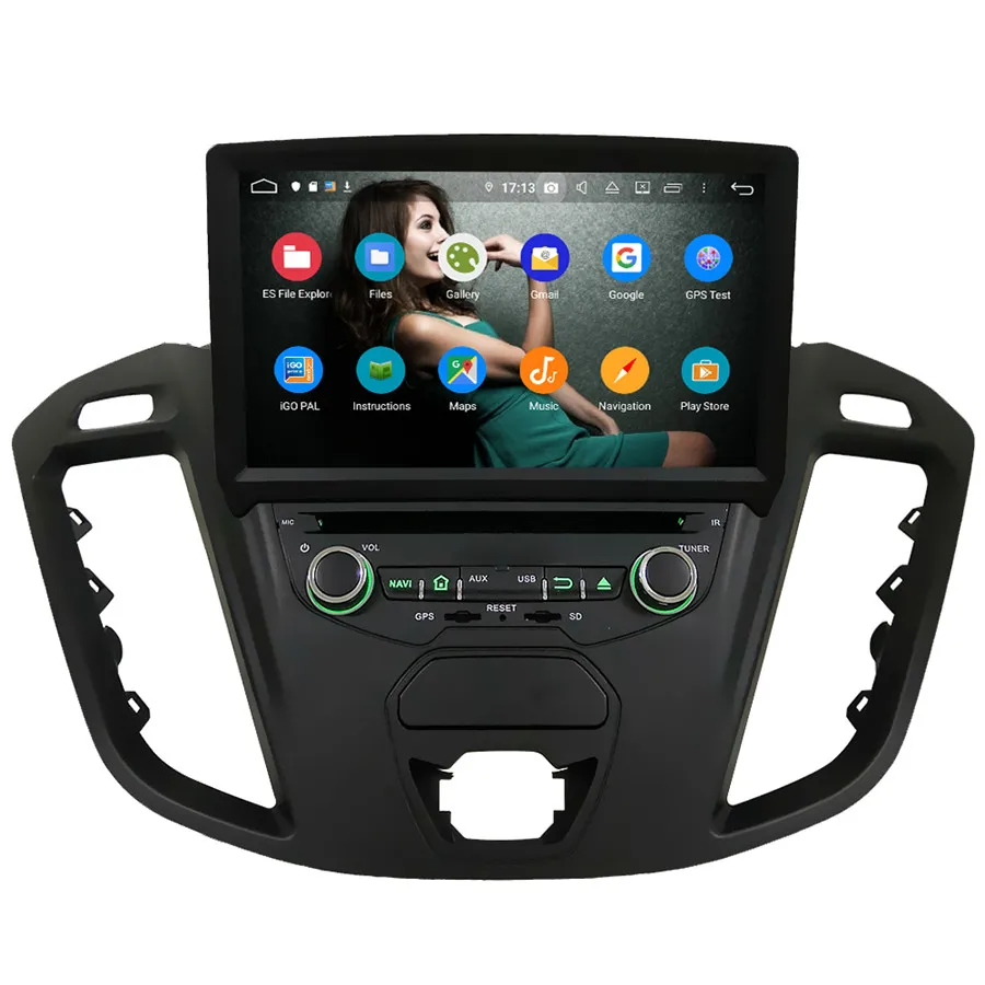 Klyde 4G wifi ips Android 9,0 Восьмиядерный 4 Гб+ 64 Гб DSP BT автомобильный DVD мультимедийный плеер Радио стерео для Ford Transit на заказ 2013